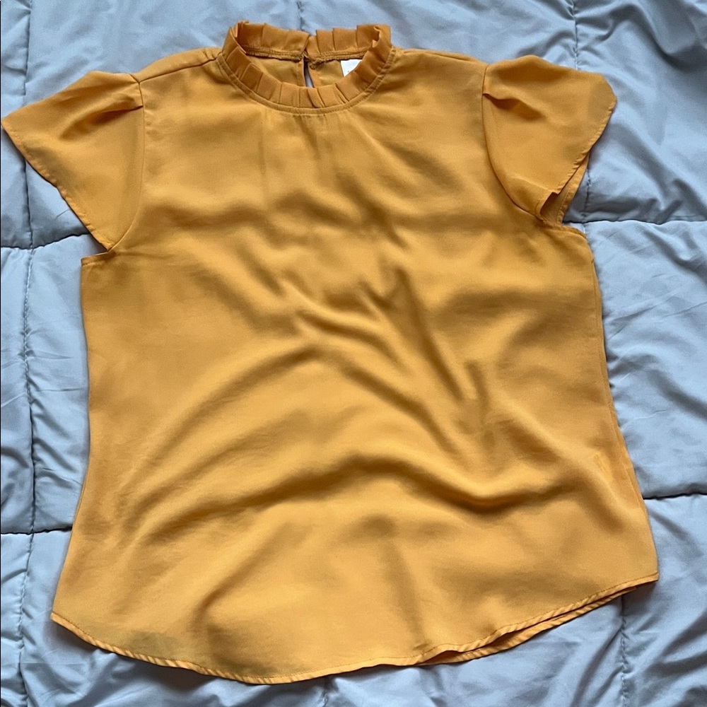 Elegant Mustard Yellow Women's Top